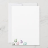 フローラバニーイースターブランチエッグ狩り招待状 招待状 (裏面)