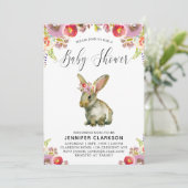 フローラバニーベビーシャワー 招待状 (スタンド正面)