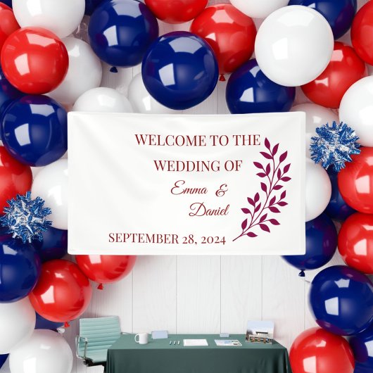 フローラバパーソナライズされたナー | グラードベビーアニヴ 横断幕