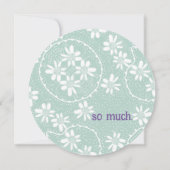 フローラバブル水玉模様アヒル卵サンキューカード (裏面)