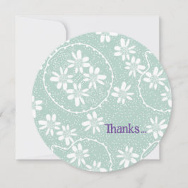 フローラバブル水玉模様アヒル卵サンキューカード