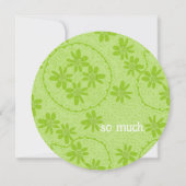 フローラバブル水玉模様ピーグリーン2サンキューカード (裏面)