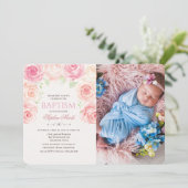 フローラバプティスウォーターカラーフォト招待状 招待状 (スタンド正面)