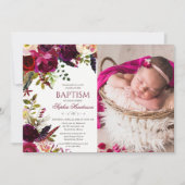 フローラバプティスフォト招待状 招待状 (正面)
