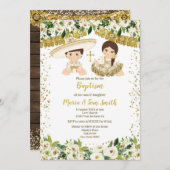フローラバプティスマフィエスタツイン招待状 招待状 (正面/裏面)