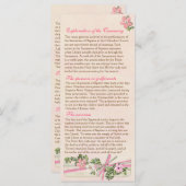 フローラバプティスマルプログラム2/5 (正面/裏面)