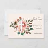 フローラバプテスマとクロスフラットサンキューカード サンキューカード (正面)