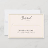 フローラバプテスマとクロスフラットRSVP 出欠カード (裏面)