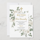 フローラバプテスマスペインの招待状 招待状 (正面)