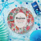 フローラバプテスマ紙プレート ペーパープレート (パーティー)