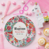 フローラバプテスマ紙プレート ペーパープレート (パーティー)