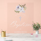 フローラバプテスマ《キリスト教》洗礼式や命名式エレガント脚本 アクリルサイン (ウェディング)