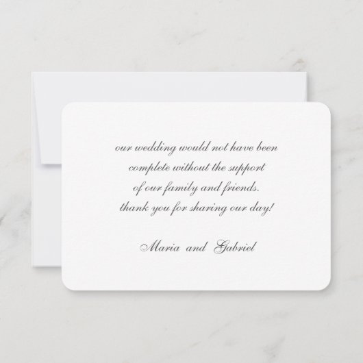 フローラバラの水の色感謝していがあなた。フローラカード 招待状 (裏面)