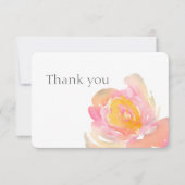 フローラバラの水の色感謝していがあなた。フローラカード 招待状 (正面)