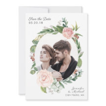 フローラバラの緑のリース写真の保存日付