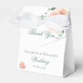 フローラバラの金ゴールド感謝していはあなた結婚の フェイバーボックス (正面サイド)