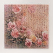 フローラバラアンティーク手書き ジグソーパズル (横)