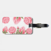 フローラバライニシャル文字モノグラム名カップル ラゲッジタグ (裏面横)