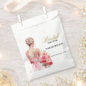 フローラバラウォーター結婚カラーズガウンブライダルシャワー フェイバーバッグ (クリップ留めされた状態)