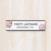 フローラバラオフィスのドアの署名名プレート サインプレート (正面)