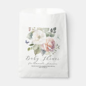 フローラバラガーデンスイートベビーピンクガールシャワー フェイバーバッグ (正面)