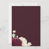 フローラバラガーデン&ワインボトルブライダルシャワー 招待状 (裏面)