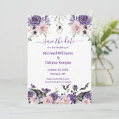 フローラバラゴシック体ロマンチック結婚ハロウィーン セーブザデート (スタンド正面)