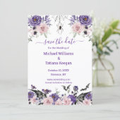 フローラバラゴシック体ロマンチック結婚ハロウィーン セーブザデート (スタンド正面)