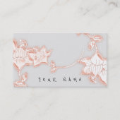 フローラバラジュエリーショップハンドメイドフローリスト 名刺 (正面)