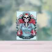 フローラバラスケルトンナースタロットカードハロウィーンEs アクリルサイン (ニュートラル)