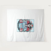 フローラバラスケルトンナースタロットカードハロウィーンEs タペストリー (正面(横))