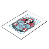 フローラバラスケルトンナースタロットカードハロウィーンEs ノートブック (左側)