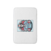 フローラバラスケルトンナースタロットカードハロウィーンEs バスマット (正面縦)