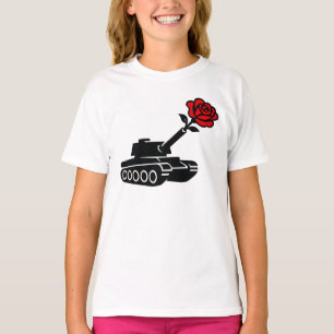 フローラバラタンクアンチ戦争平和主義 Tシャツ