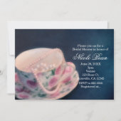 フローラバラティーカップ&パールブライダルシャワー 招待状 (正面)