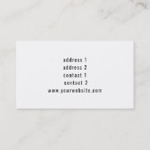 フローラバラデコーピアニスト音楽 名刺 (裏面)