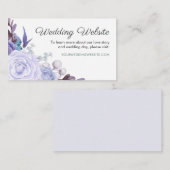 フローラバラパープ離れルリース結婚ズWebサイト エンクロージャーカード (正面/裏面)