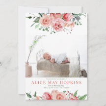 フローラバラピカスタムンク写真ベビーガール誕生