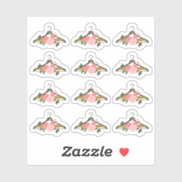 フローラバラファッション衣服掛けファッションクローゼット シール