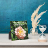 フローラバラフォト感動的文字Ecclesiastes フォトプラーク (インサイチュ)