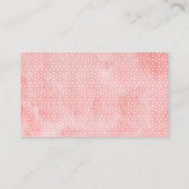 フローラバラブライダルシャワーレシピカード要求 名刺 (裏面)