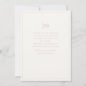 フローラバラベビー誕生写真アナウンスメントカード 招待状 (裏面)