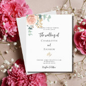 フローラバラユーカリ予算結婚式招待状