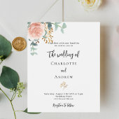 フローラバラユーカリ予算結婚式招待状