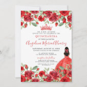 フローラバラレッドキンセアニェラ招待状 招待状 (正面)