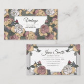 フローラバラヴィンテージ名刺 名刺 (正面/裏面)