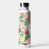 フローラバラヴィンテージ春ガーデンモノグラムの ウォーターボトル (右面)