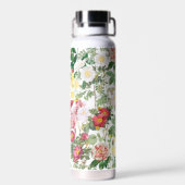 フローラバラヴィンテージ春ガーデンモノグラムの ウォーターボトル (背面)