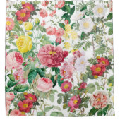 フローラバラヴィンテージ春ガーデン シャワーカーテン (正面)