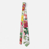 フローラバラヴィンテージ春ガーデン ネクタイ (裏面)